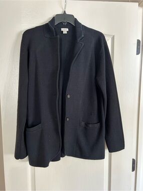 J. Crew Black Women's Sweater Blazer Jacket